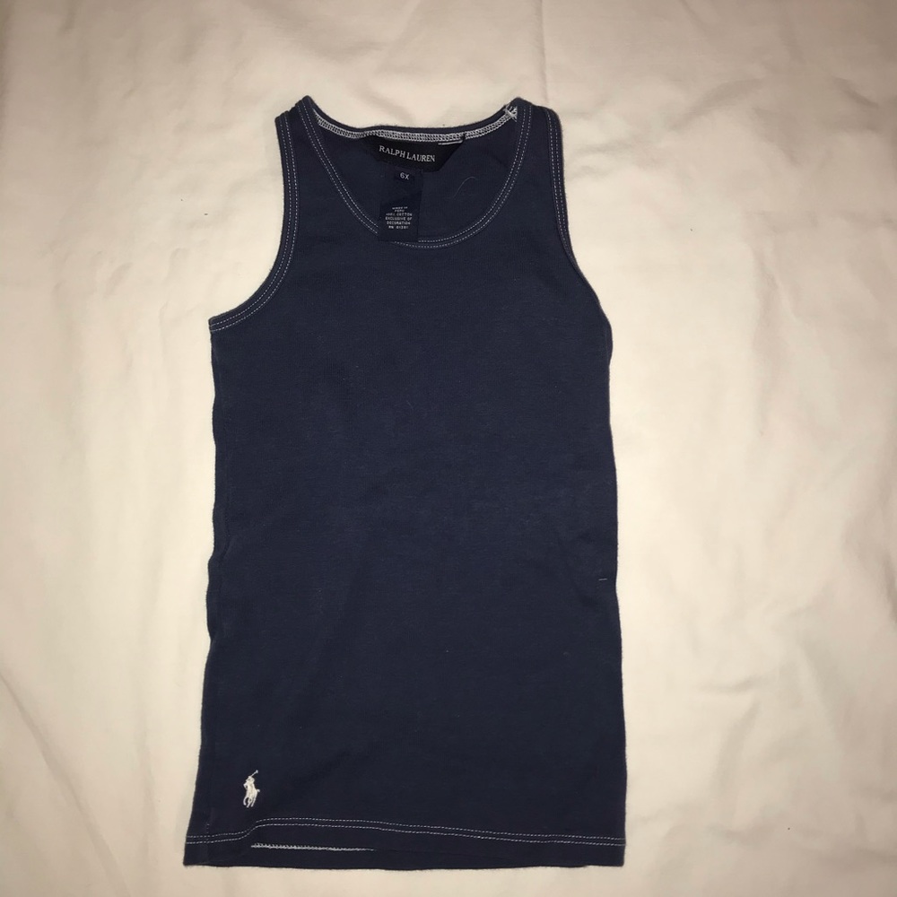 blue RALPH LAUREN tank top